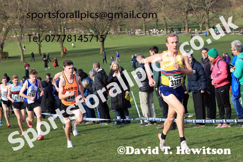 Senior Men, 2024 CAU Inter Counties Cross Country Champs., Wollaton Park, Nottingham. Photo: David T. Hewitson/Sports for All Pics